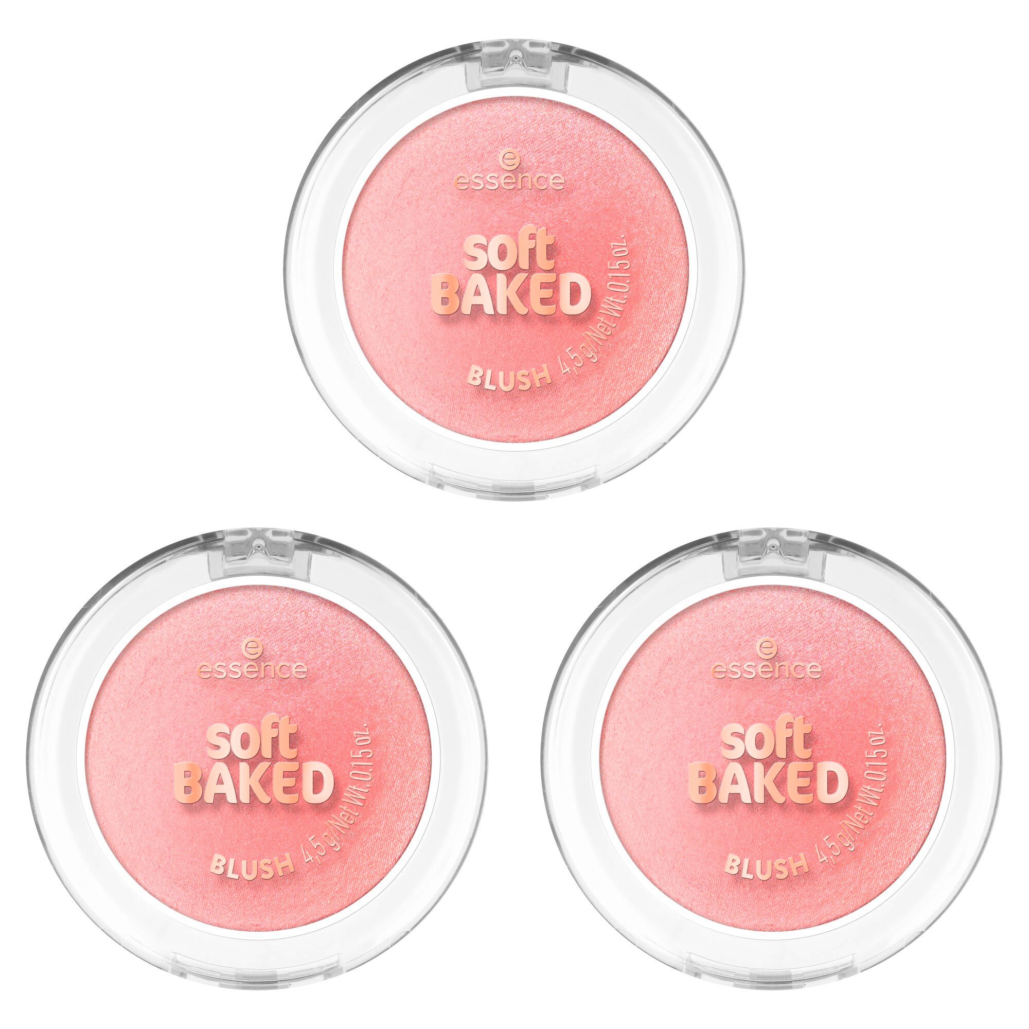 Essence Rouge soft BAKED BLUSH, 3-tlg.