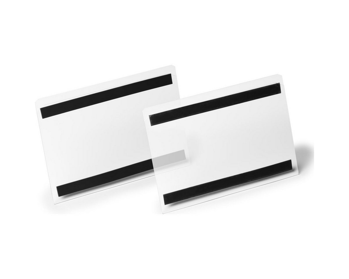 Thumbnail - DURABLE Schreibgeräteetui Etikettentasche A5 quer HradCover magnetisch transparent VE=10 Stück.