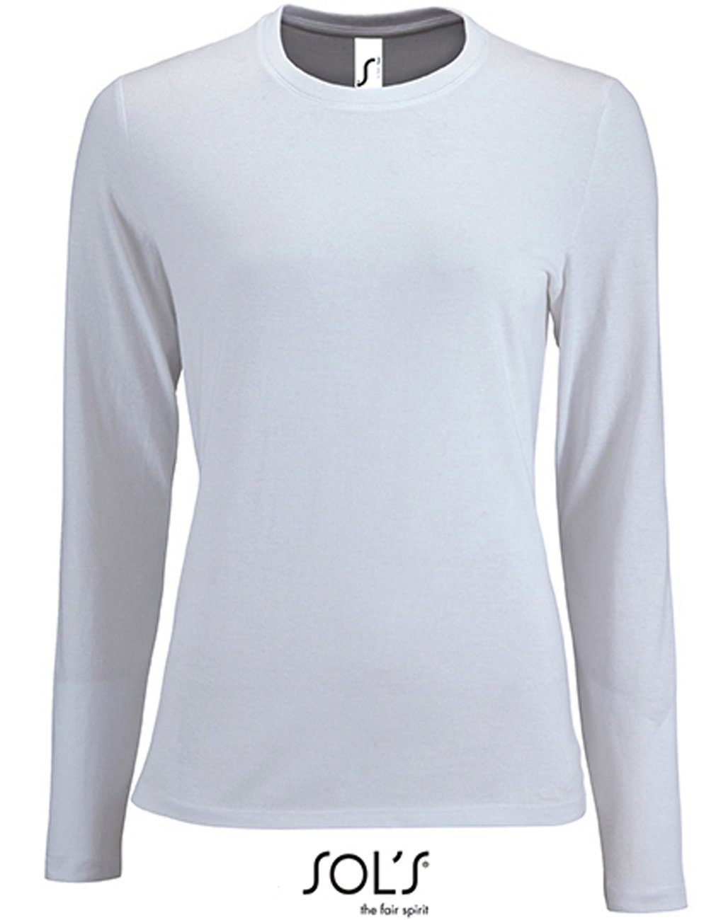 SOLS Langarmshirt 1er/2er Pack Damen Langarm-Shirt für Frauen Gr. S bis XXL (1-tlg) 100% Baumwolle - 190 g/m²