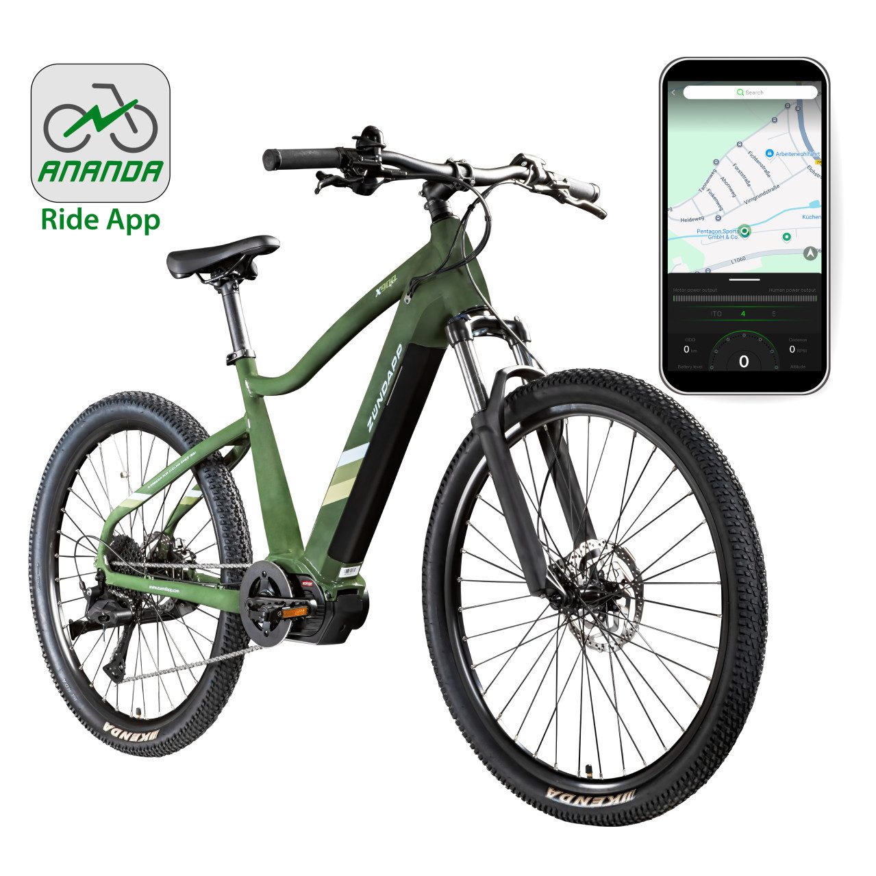 Zündapp E-Bike Zündapp E-Bike MTB X900 27,5 Zoll 10-Gang 733 Wh