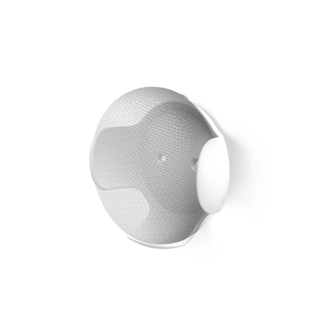 Hama Lautsprecher-Wandhalterung Wandhalterung für Google Home, Nest mini, Weiß