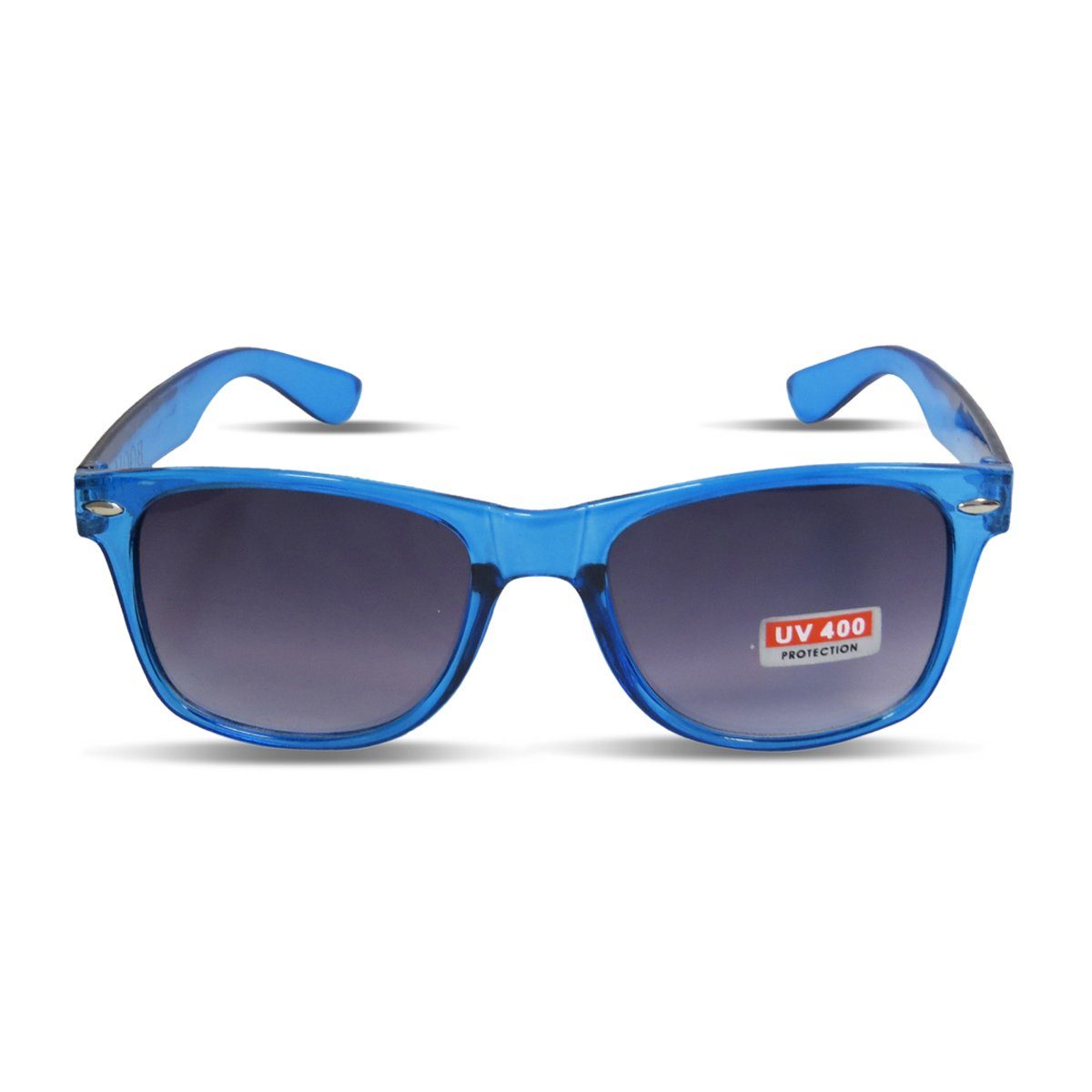 [Super günstig] Sonia Originelli Sonnenbrille Sonnenbrille Fasching Onesize Spaß Einfarbig blau Transparent Partybrille