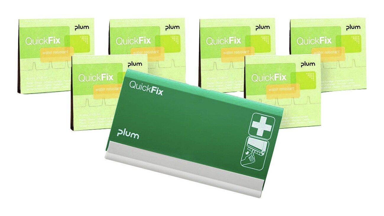 plum Erste-Hilfe-Set, Refill + Spender, water resistant