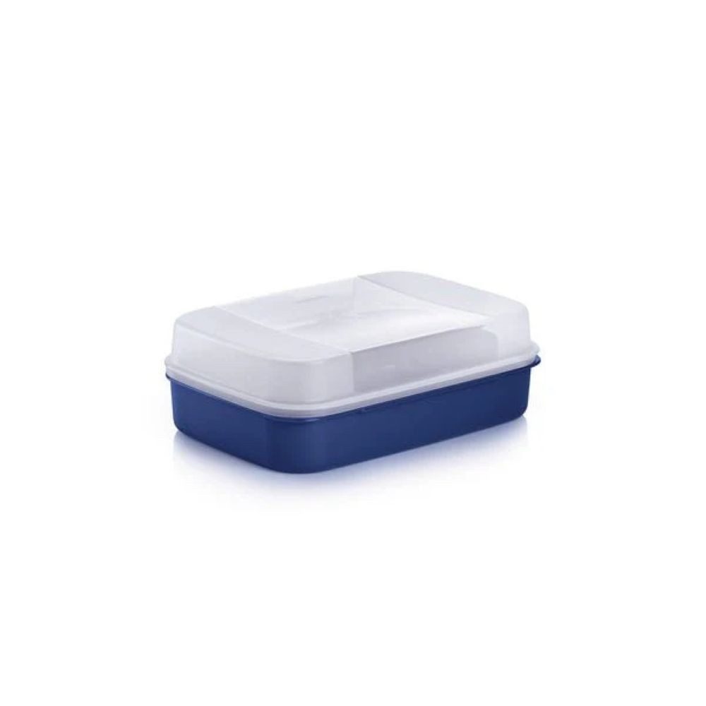 TUPPERWARE Lunchbox Tupperware Naschkätzchen 2 L dunkelblau
