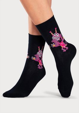 H.I.S Freizeitsocken (5-Paar) mit lustigen Monstermotiven