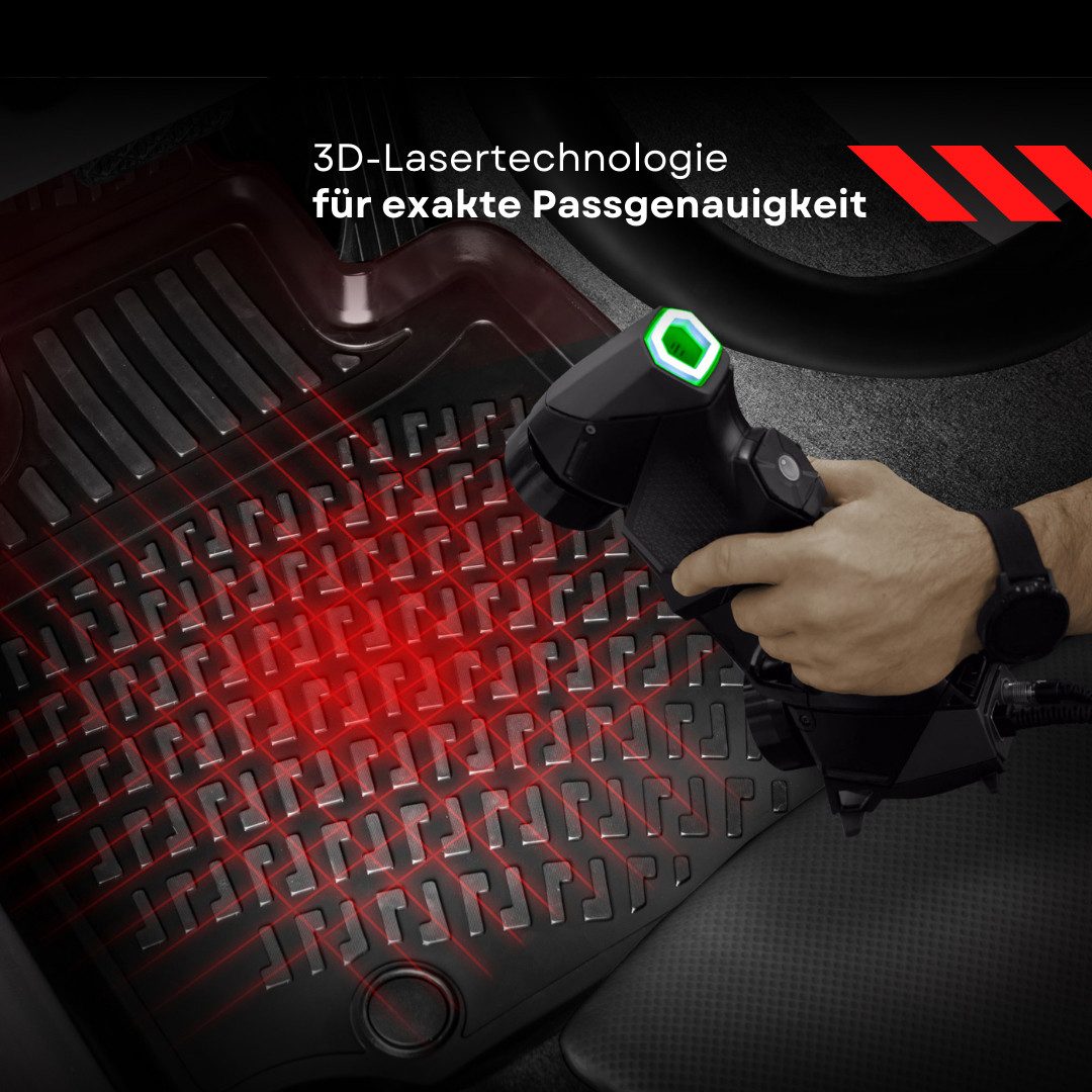 fussmattenprofi.com Auto-Fußmatte 3D Auto Fussmatten Set passend für Mazda 6 Baujahr ab 2012 (1 St), für Mazda Mazda 6