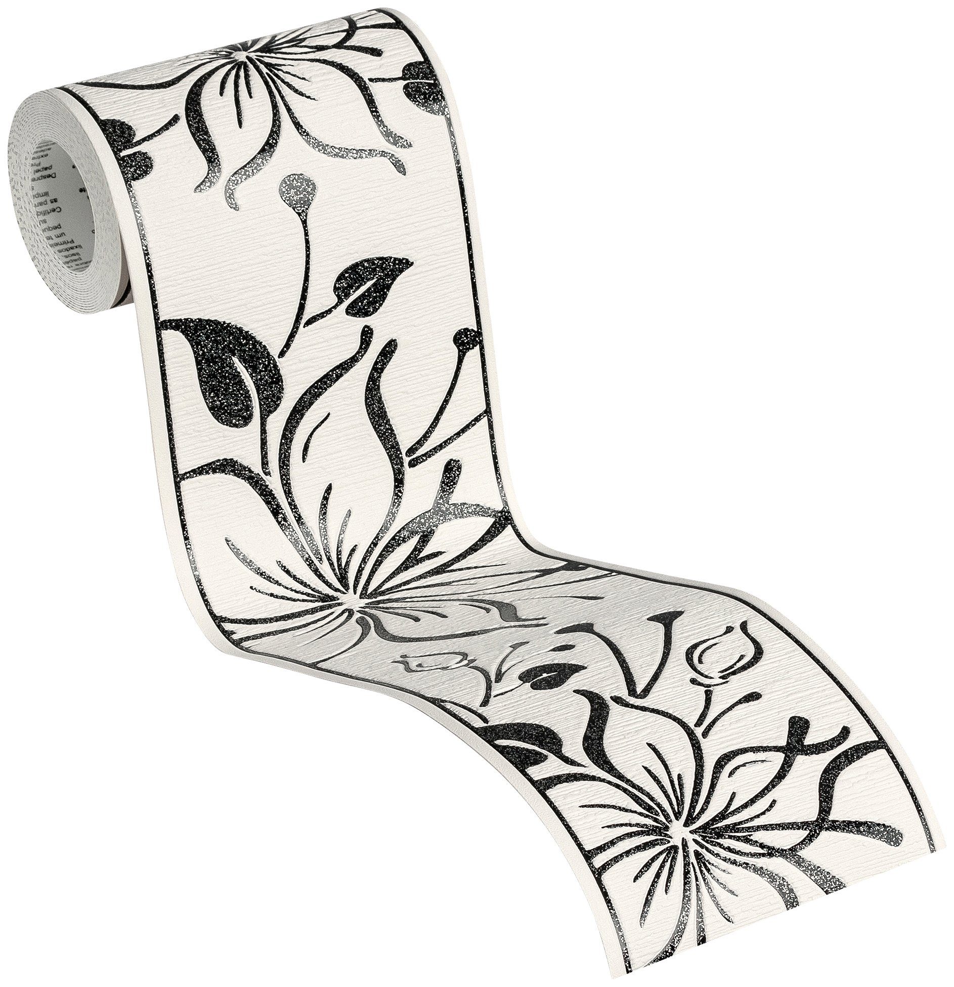 A.S. Création Bordüre Only Borders, aufgeschäumt, Wald, botanisch, floral, Tapete Bordüre Holzoptik Borte Wohnzimmer Schlafzimmer Küche modern