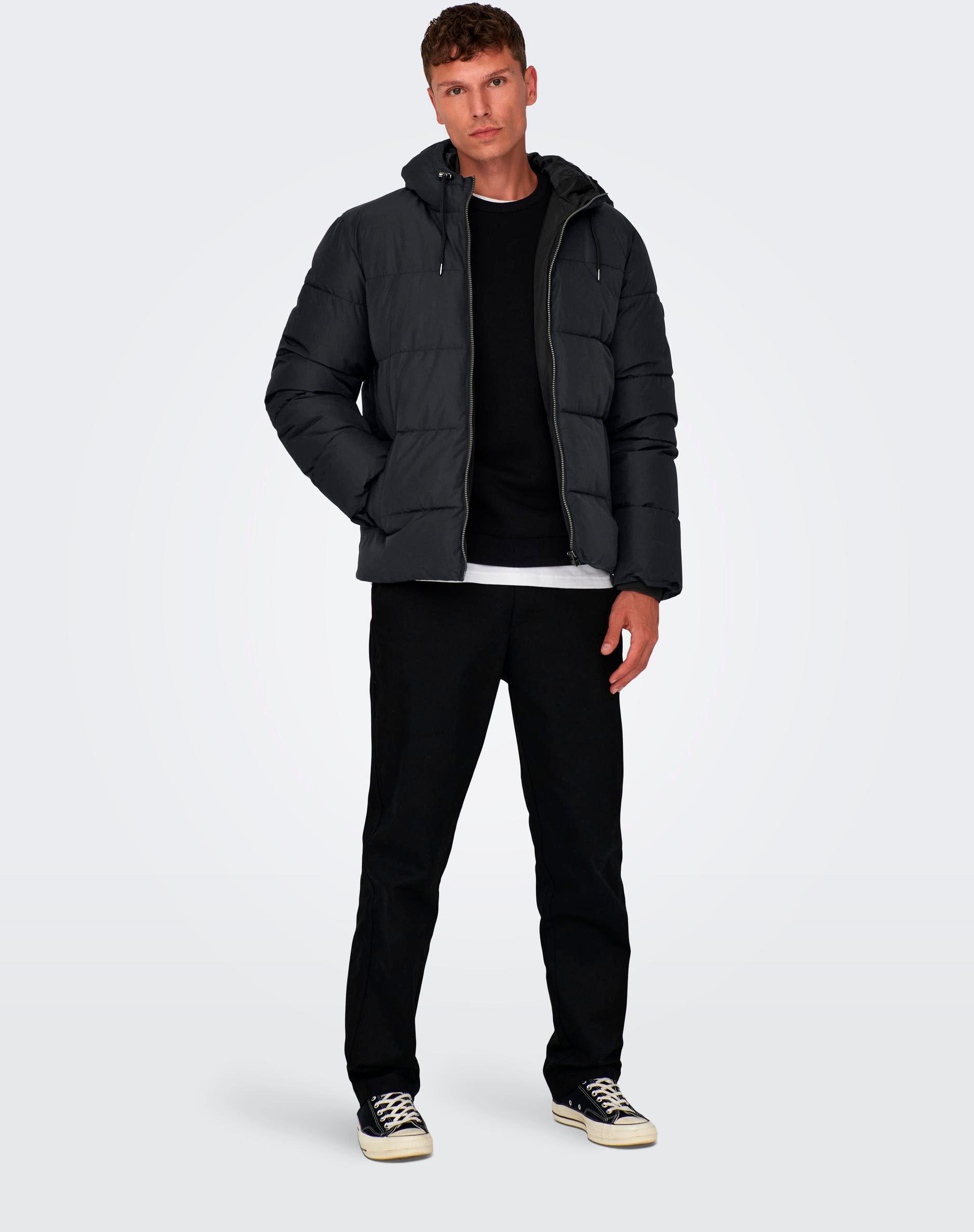 ONLY & SONS Steppjacke ONSMARLON LIFE HOOD PUFFER JACKET OTW VD