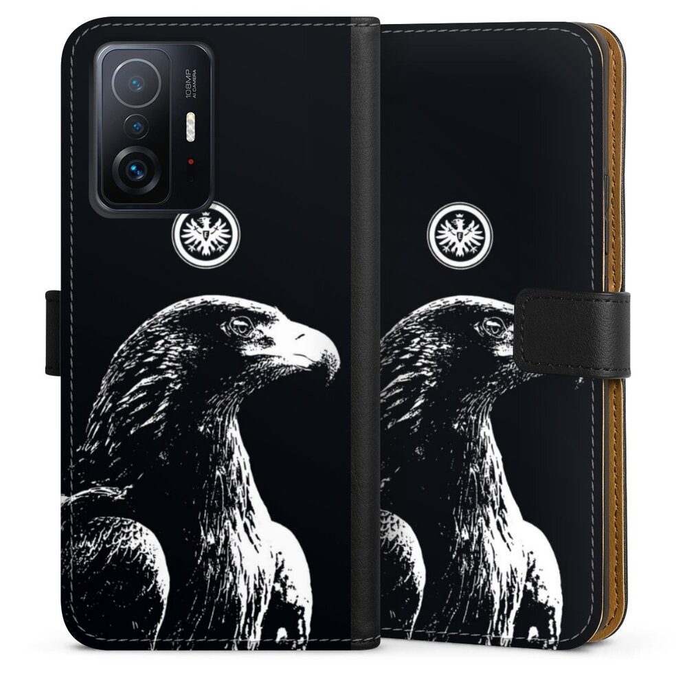 DeinDesign Handyhülle Eintracht Frankfurt Offizielles Lizenzprodukt Attila SGE Attila, Xiaomi 11T Pro 5G Hülle Flip Case Klapphülle Handytasche Leder