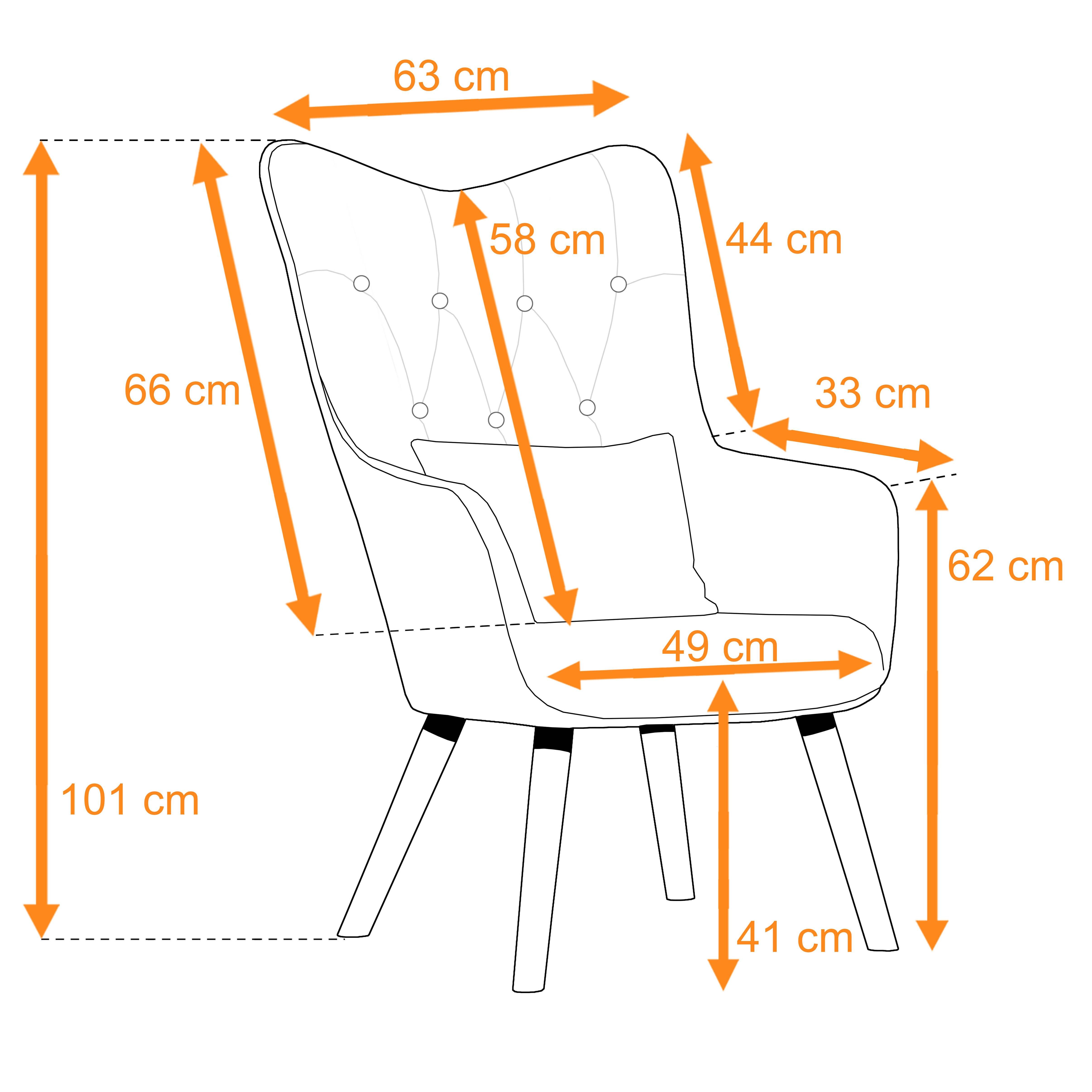 ESTEXO Sessel Fernsehsessel Relaxsessel mit Kissen Lese Stoff Polsterstuhl günstig online kaufen