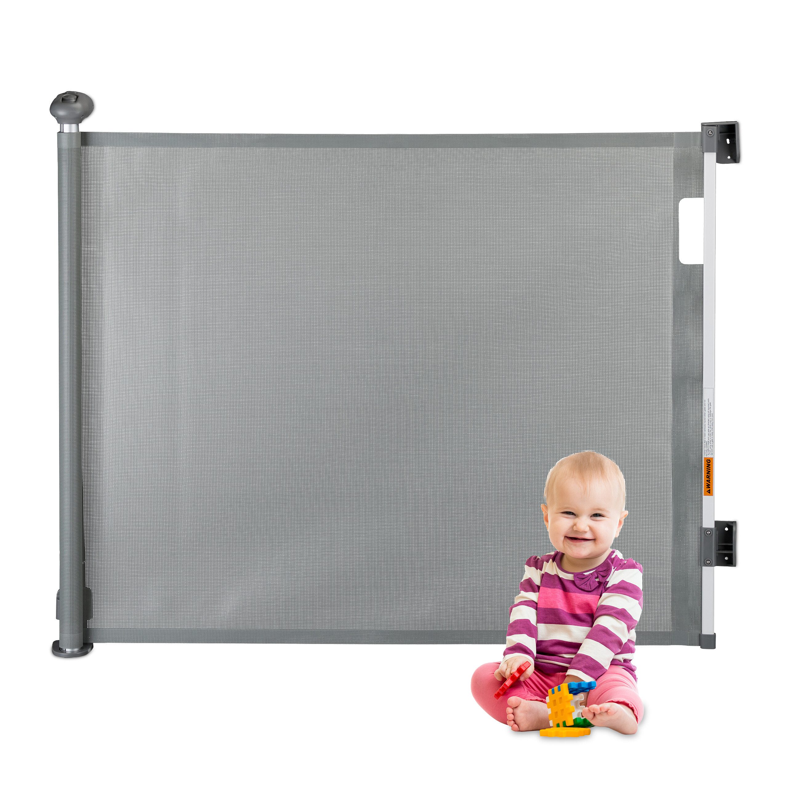 relaxdays Universalschutzgitter Treppenschutzgitter Design B 70-180 günstig online kaufen