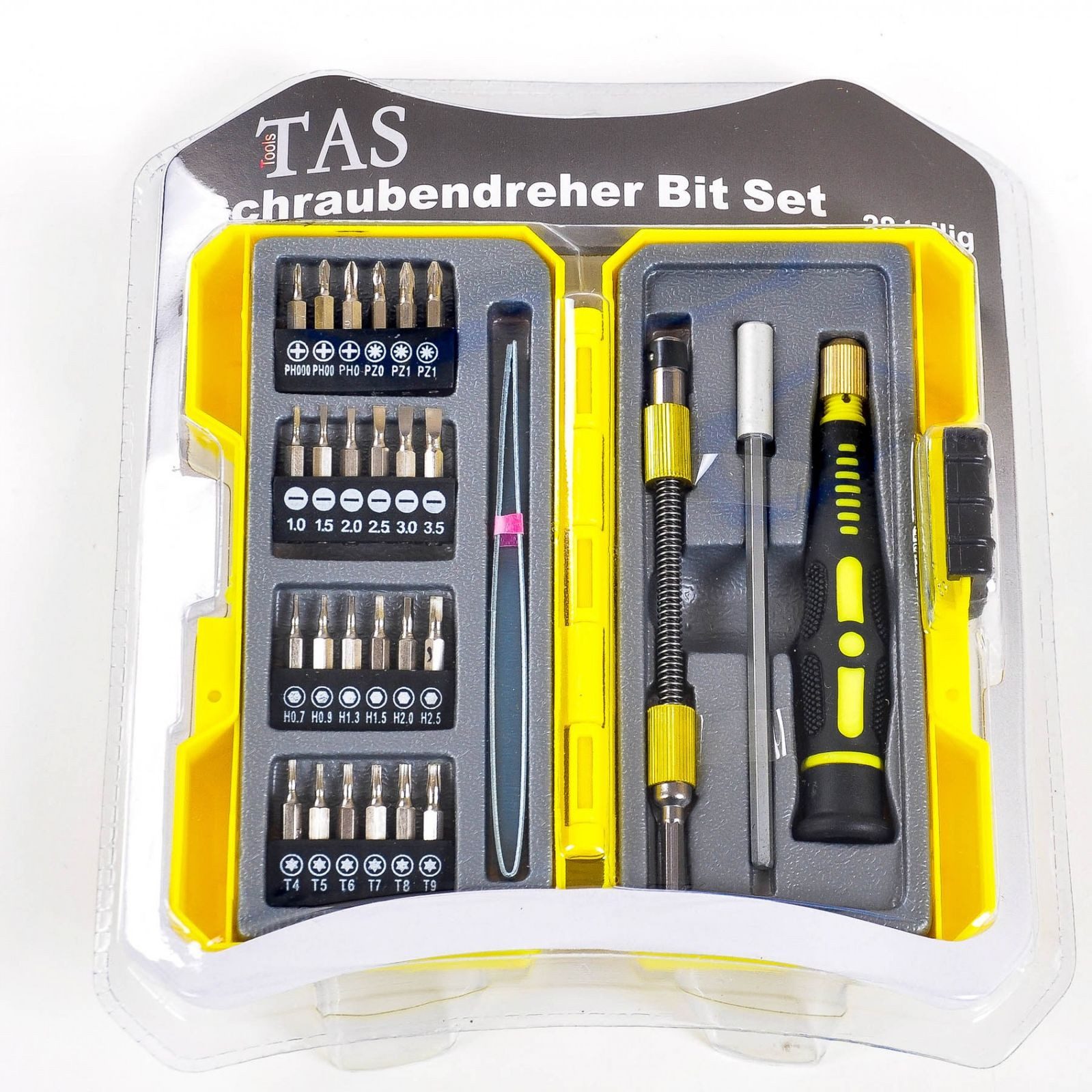 BURI Werkzeugset Präzision-Schraubendreher-Bit-Set 28-teilig Schraubenzieher Bitsatz, (28-tlg)