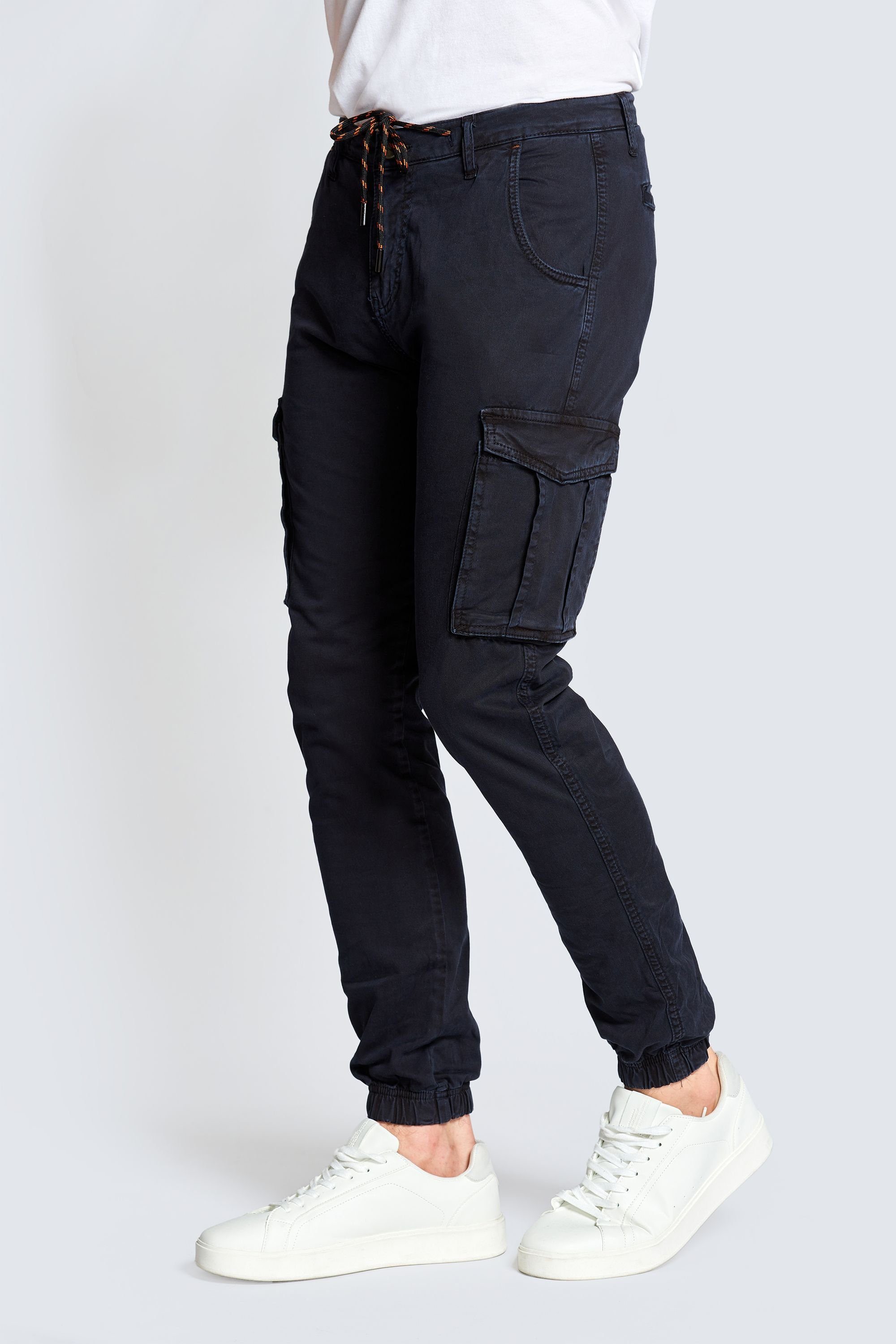 Black 5-Pocket-Jeans angenehmer MICHA Hose Zhrill Cargo Tragekomfort