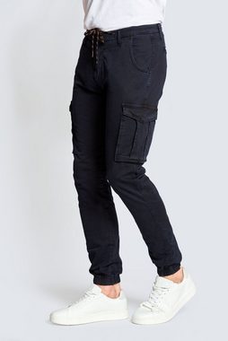 Zhrill 7/8-Jeans Cargohose MICHA Black angenehmer Tragekomfort