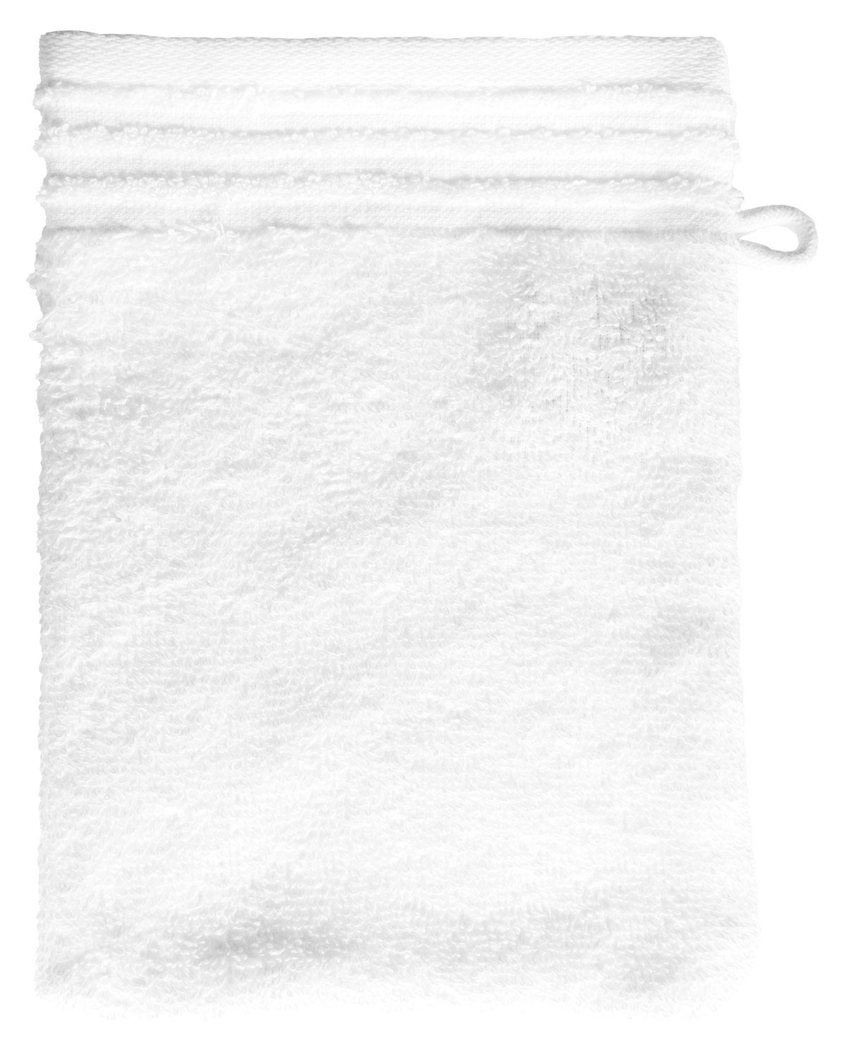 Waschhandschuh Waschhandschuh HAMBURG, Weiß, B 16 cm, L 21 cm