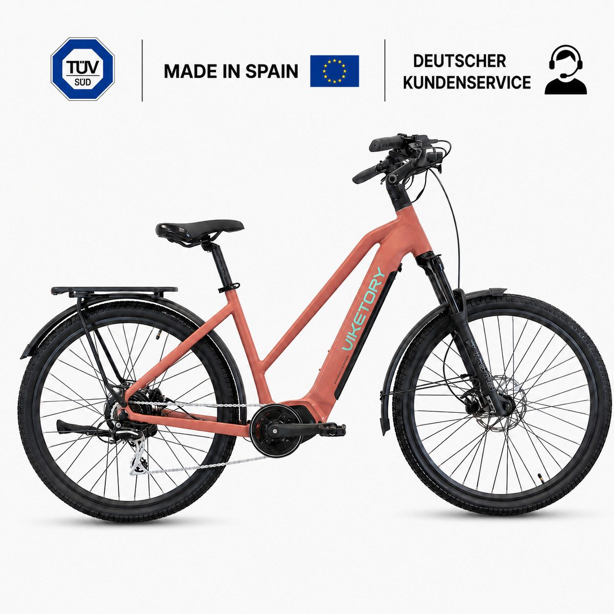 eWheel E-Bike Cityrad ARENOX - Urban, 7 Gang, Kettenschaltung, Heckmotor