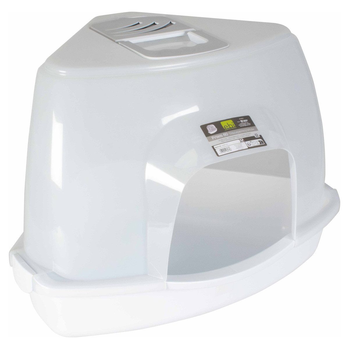 Europet-Bernina Katzentoilette Katzentoilette Prism transparent/weiß