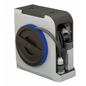 takagi Schlauchtrommel Kompakte Mini-Box - 20 m, (Plug & Play - Alle Anschlussteile inklusive), kompatibel mit allen gängigen Systemen