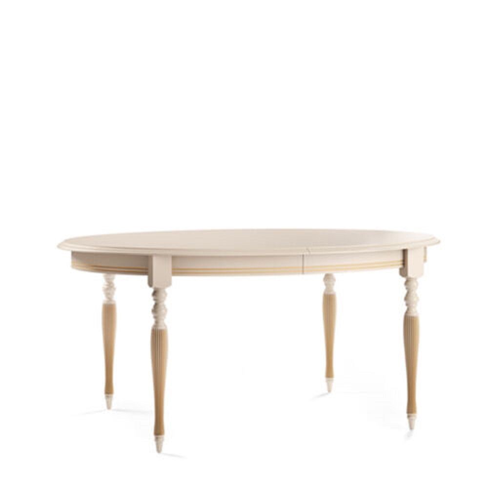 JVmoebel Esstisch Klassischer Esstisch Holz Tische Ovale Tisch Esszimmer Luxus Möbel