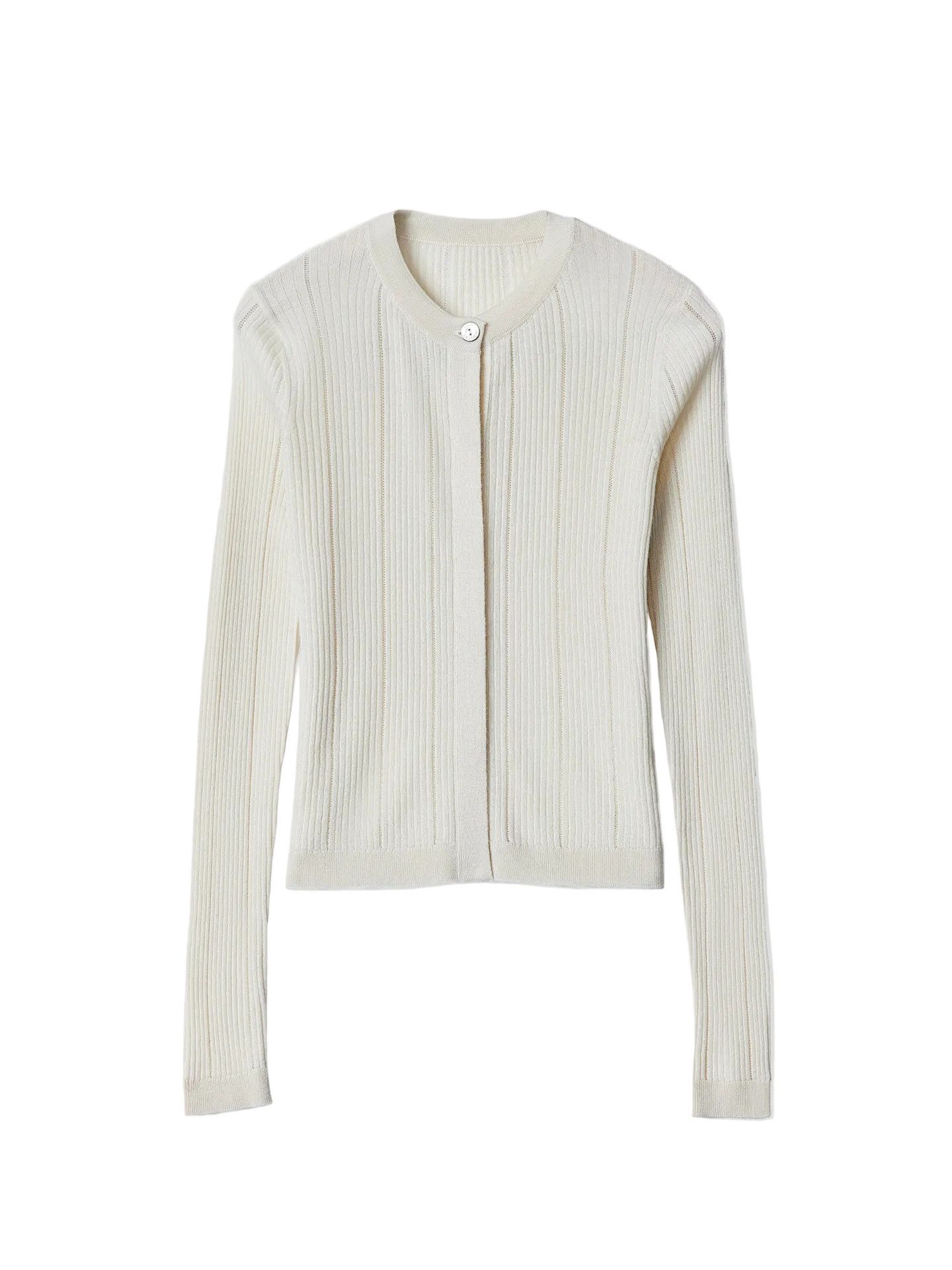 GOBI Cashmere Cardigan Strickjacke mit verdeckter Knopfleiste aus Kaschmir-Seide