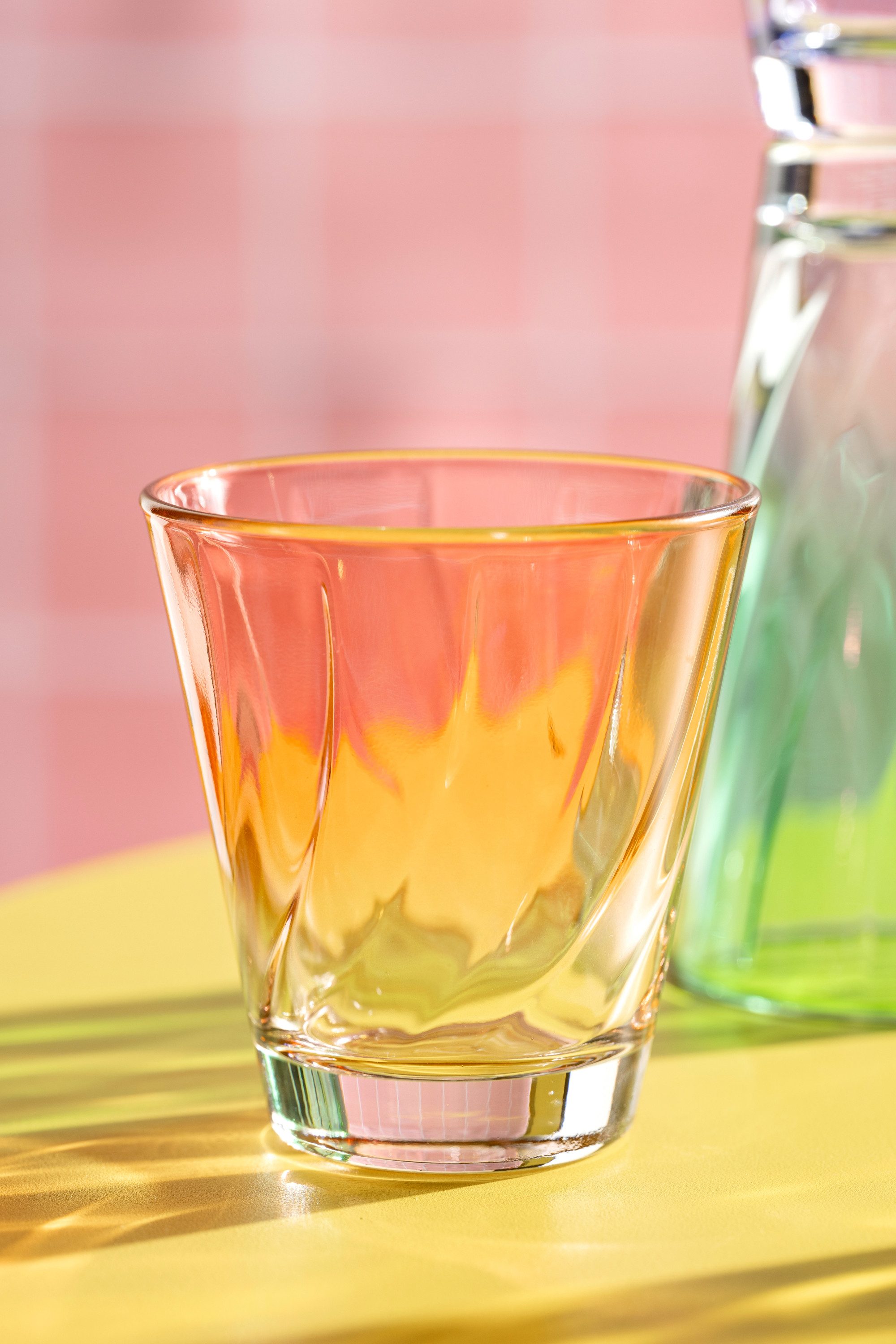 LEONARDO Gläser-Set Trinkglas, TWIST, 215 ml, 4er-Set, 4-tlg., Glas, Whiskybecher, spülmaschinengeeignet