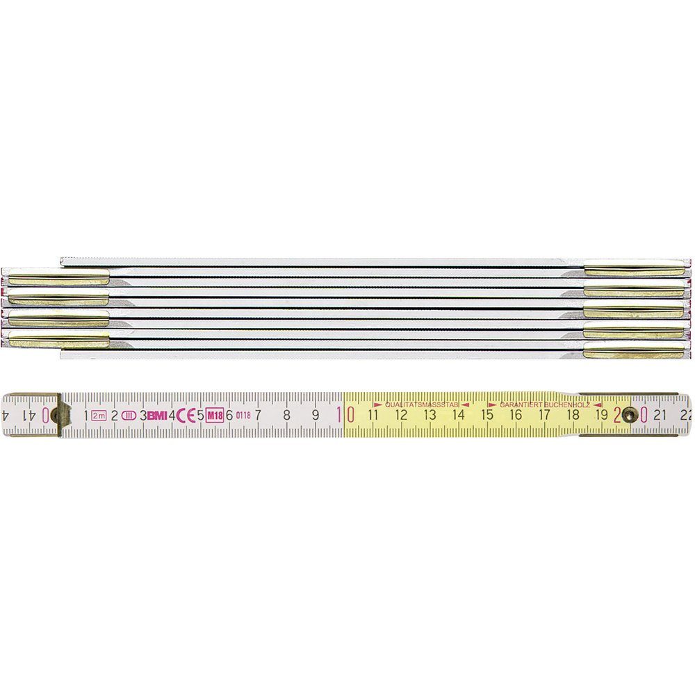 BMI Maßband BMI 982980200 Maßstab 2 m Holz