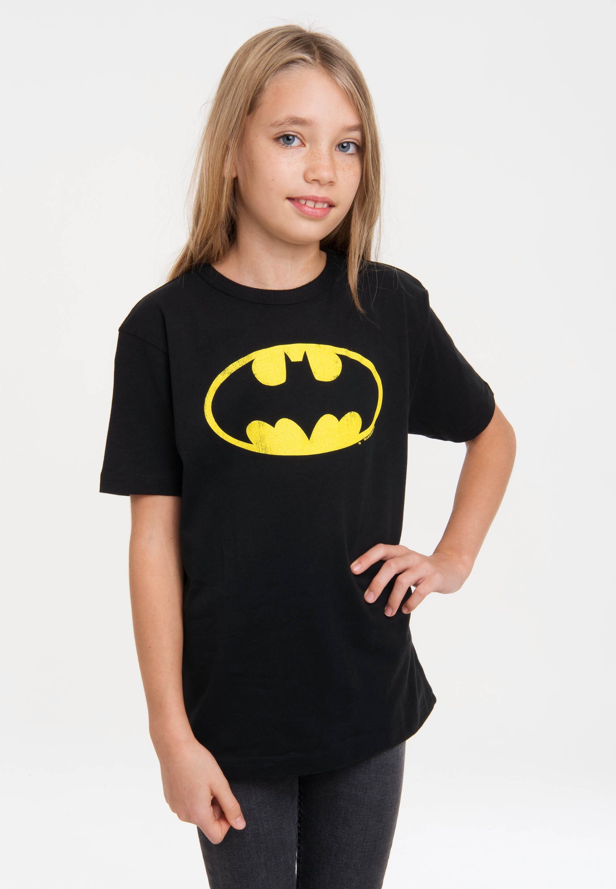 LOGOSHIRT T-Shirt DC Comics Print mit lizenziertem Batman 