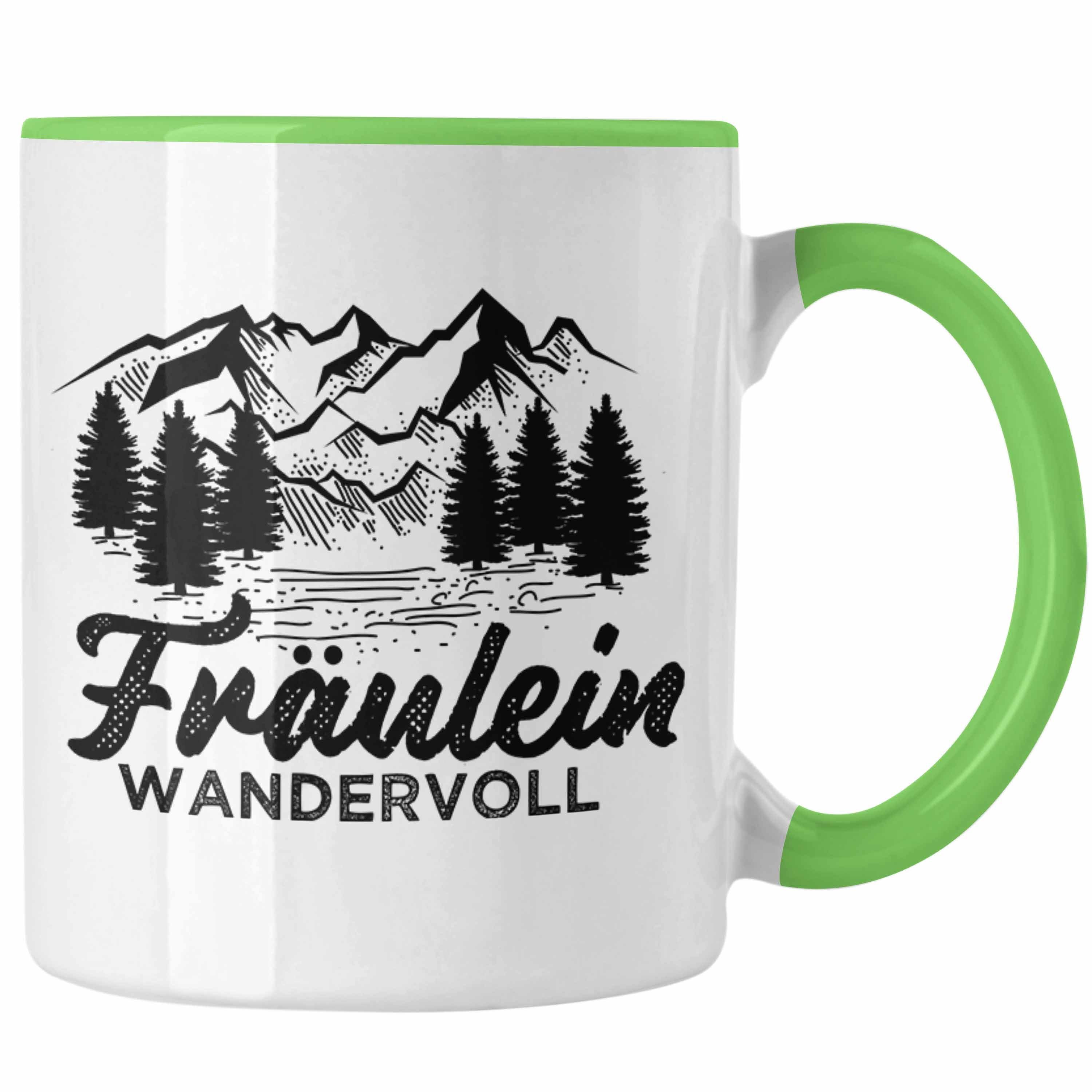 Tasse zum Trendation Frauen Lustige Fräulein Trendation Tasse Wandern Grün Geschenkidee Wandervoll Geschenk - Wandern Tasse