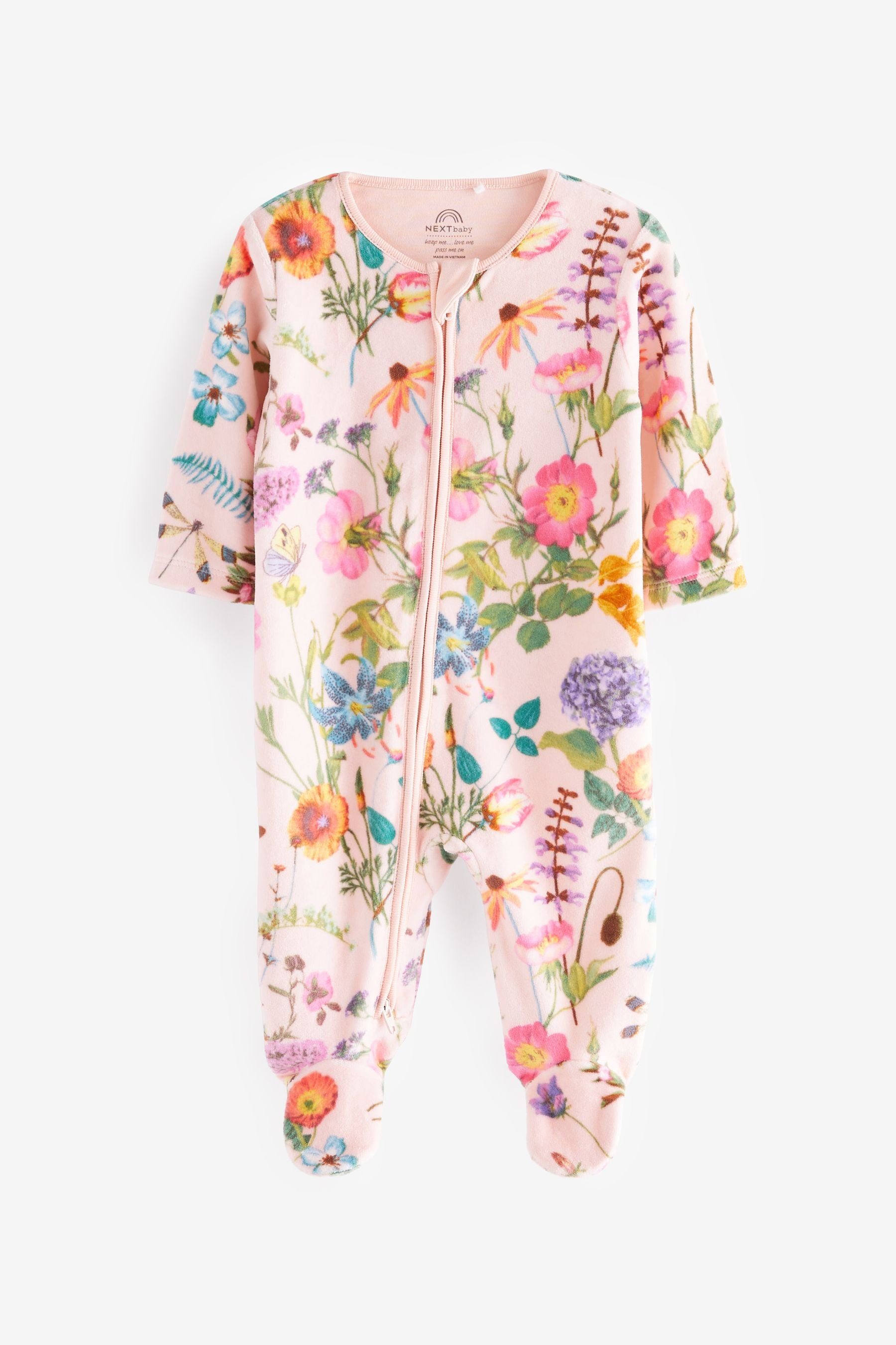 Next Schlafoverall Velours-Schlafanzug für Babys für (1-tlg), Familie die und ganze Accessoires Mode