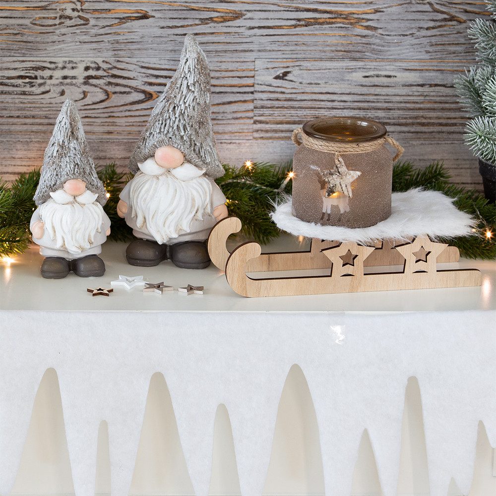 MICA Weihnachtsfigur Deko-Schlitten - aus Holz günstig online kaufen