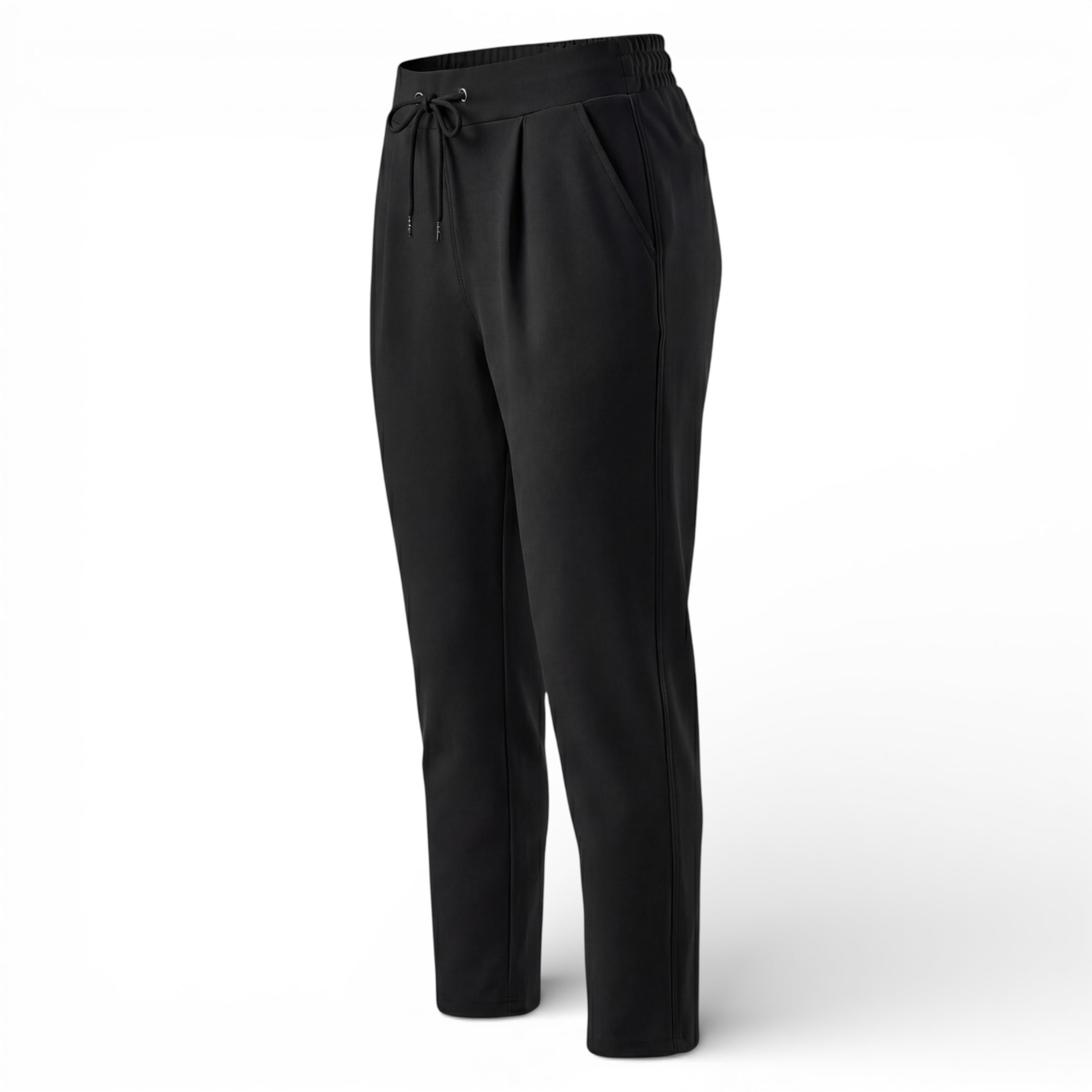OriginalYou Chinohose Schlupfhose Damen Stretchhose Freizeithose Business Style auch in großen Größen erhältlich, mit Kordelzug