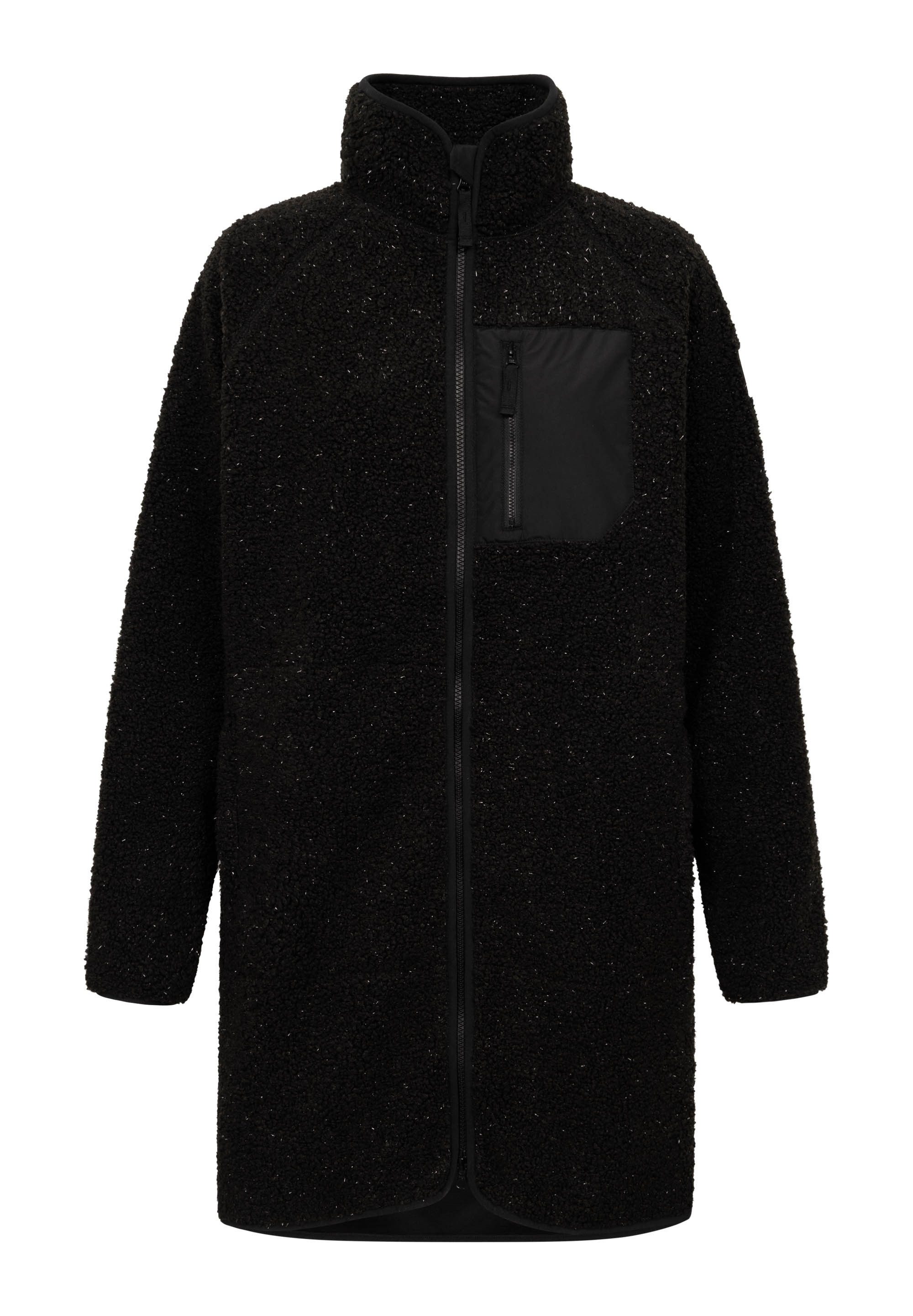 Derbe Fleecejacke Kuschelby Long Fleecejacke, lang, glitzernd, warm