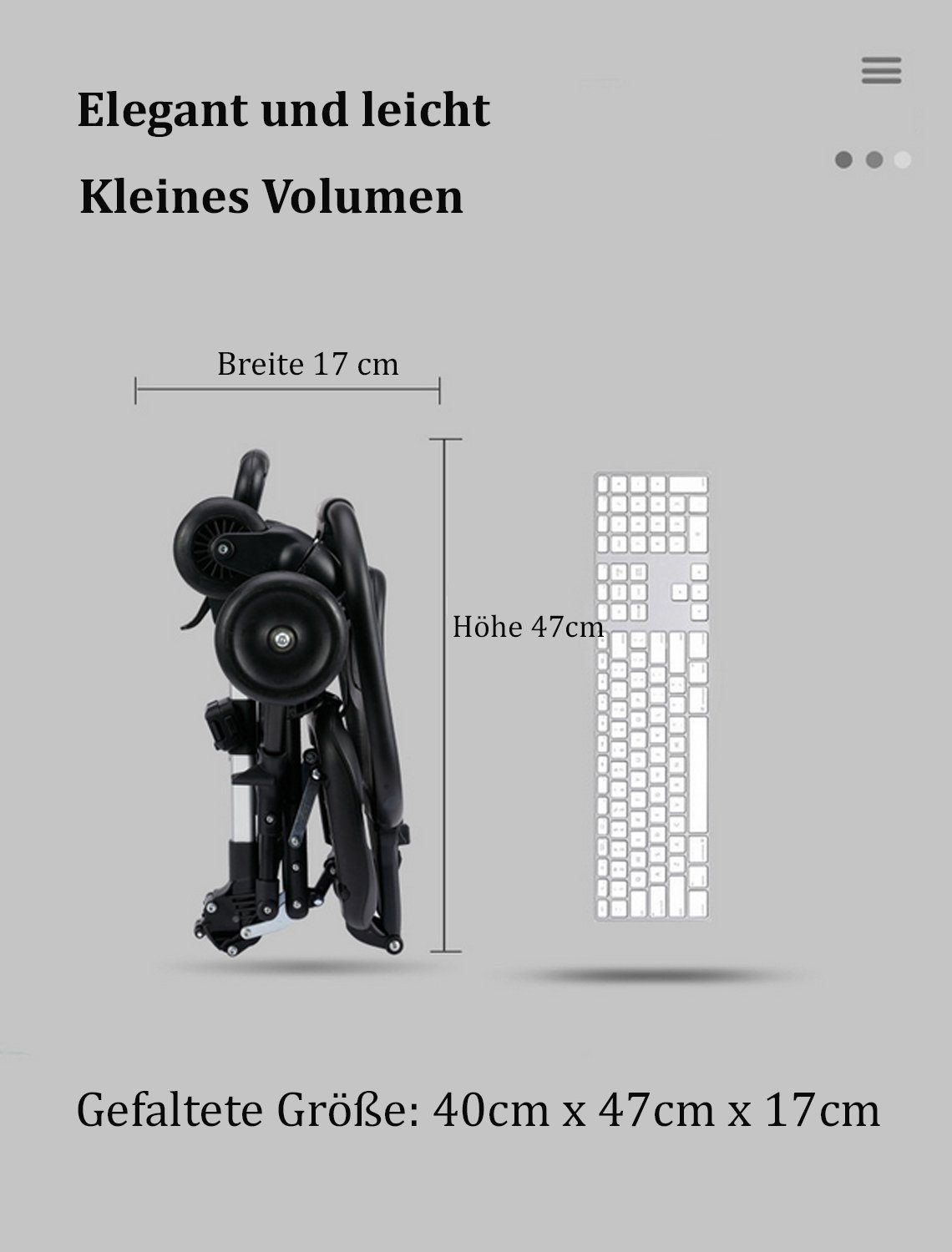 TPFLiving Kinder-Buggy Kinderwagen Baby Buggy Kinderbuggy, flexibler lässt mit sich City einem der falten klappbar, und ultraleicht Handgriff