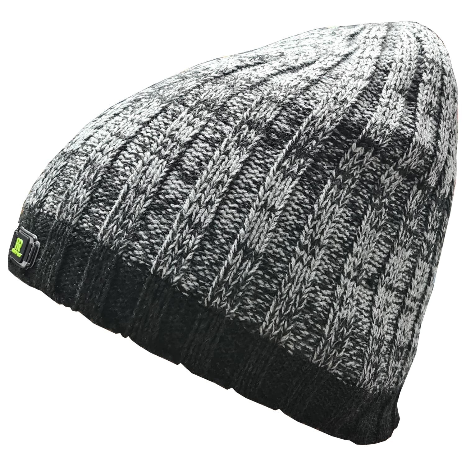 Hearty Rise Beanie Hearty Rise Haube Strickmütze Grau