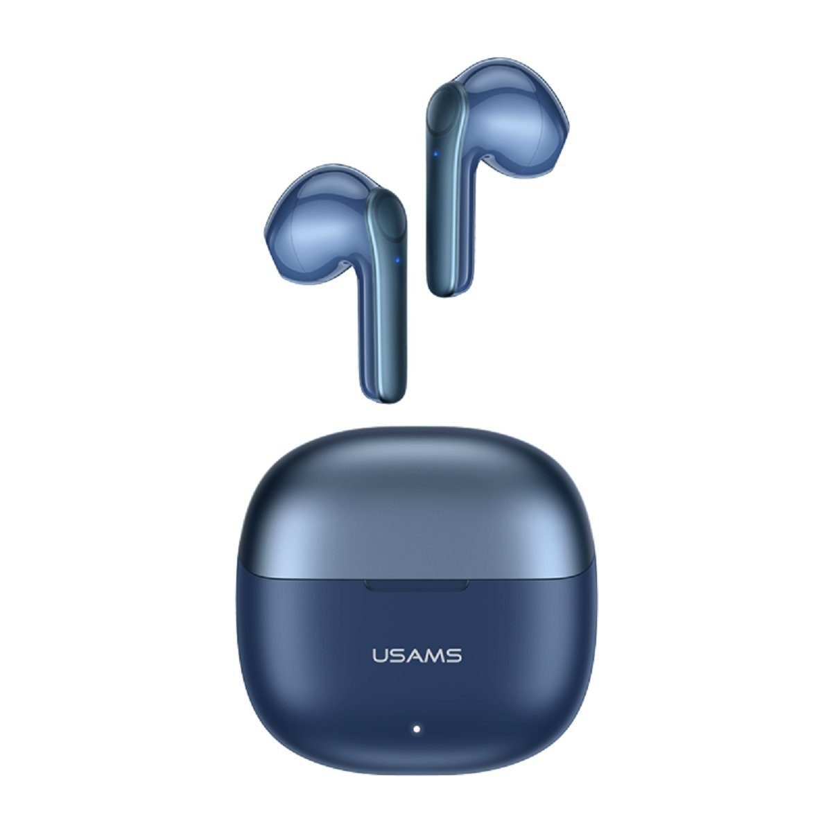 USAMS TWS Bluetooth BT 5.1 Kopfhörer In-Ear Kabellos Ohrhörer Bluetooth-Kopfhörer (Bluetooth, Touch Control, Bluetooth, Touch-Funktion, für Smartphone Samsung Huawei iPhone LG) Blau