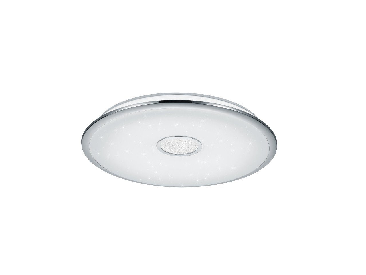 TRIO Leuchten Deckenleuchte Trio LED Deckenleuchte Okinawa chrom, Inkl. Leuchtmittel, Dimmbar nicht Smart Home-fähig ohne Bewegungsmelder