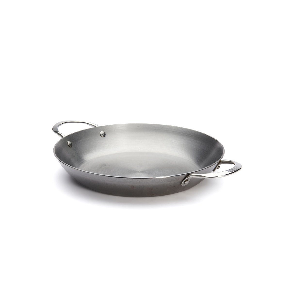 de Buyer Bratpfanne Mineral B, Paella Pfanne 32 cm - Eisen mit Bienenwachsbeschichtung -