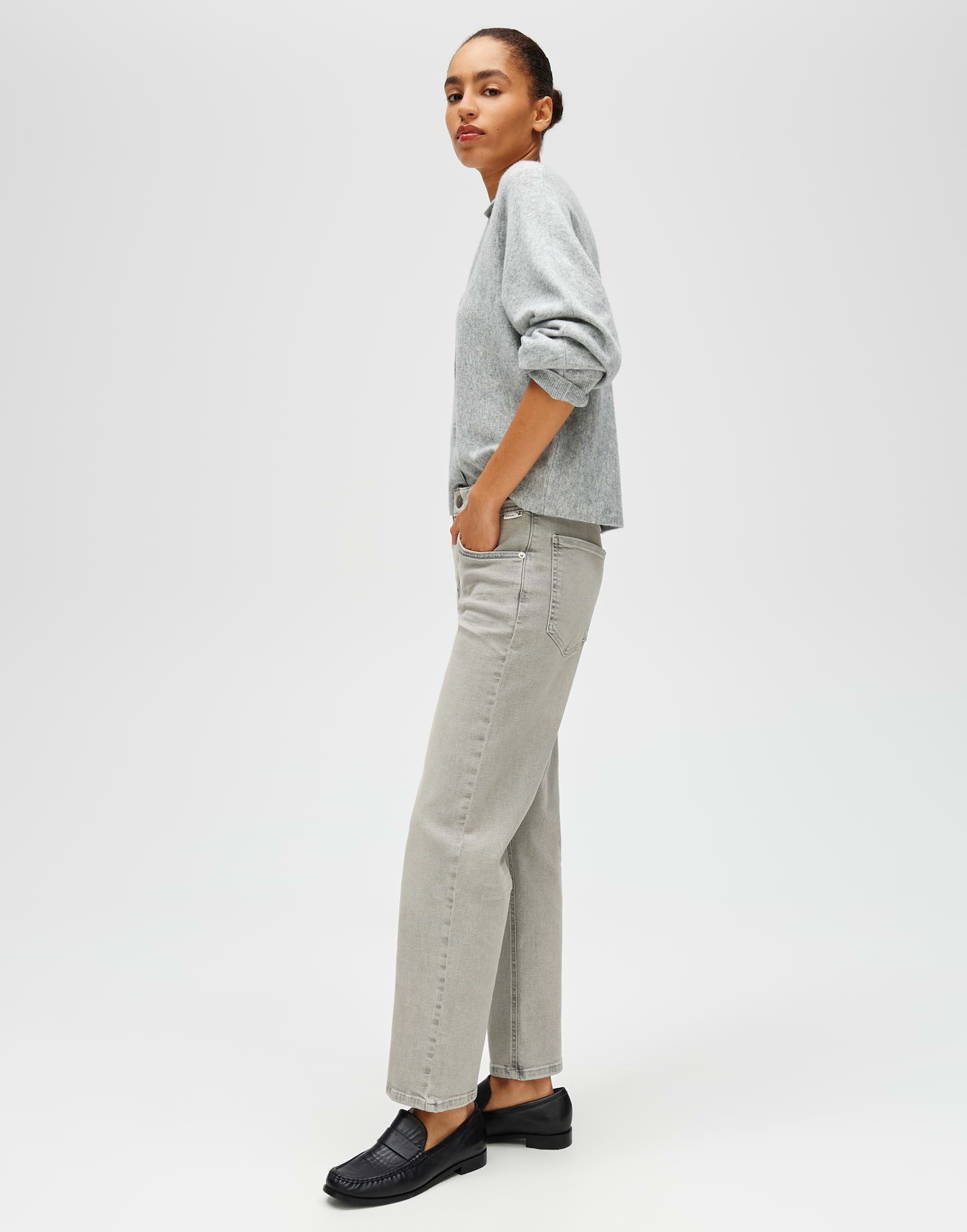OPUS 5-Pocket-Jeans Minah honesty aus robustem Denim Klassischer gerader Verlauf mit elastischem Denimkomfort – Bild 5 von 5
