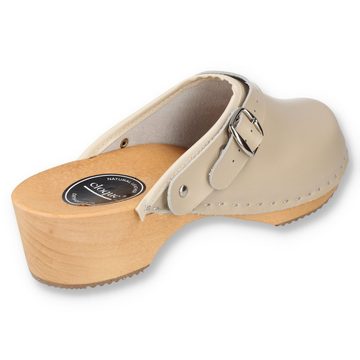 Cloque Glesborg mit Echtholzsohle Clog Outdoor & Garten