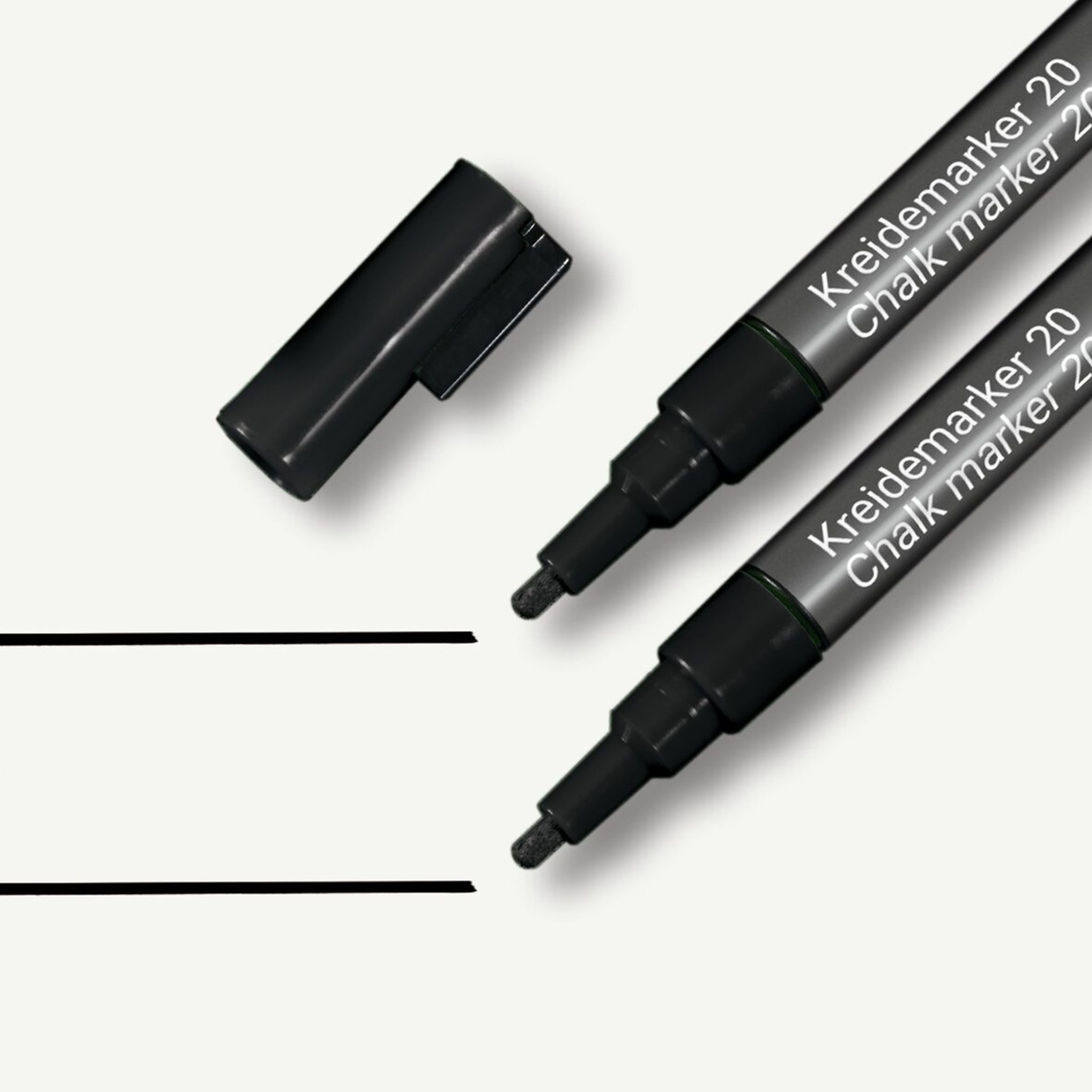 Sigel Malstift SIGEL BA177 Kreidemarker - trocken und feucht abwischbar - schwarz -