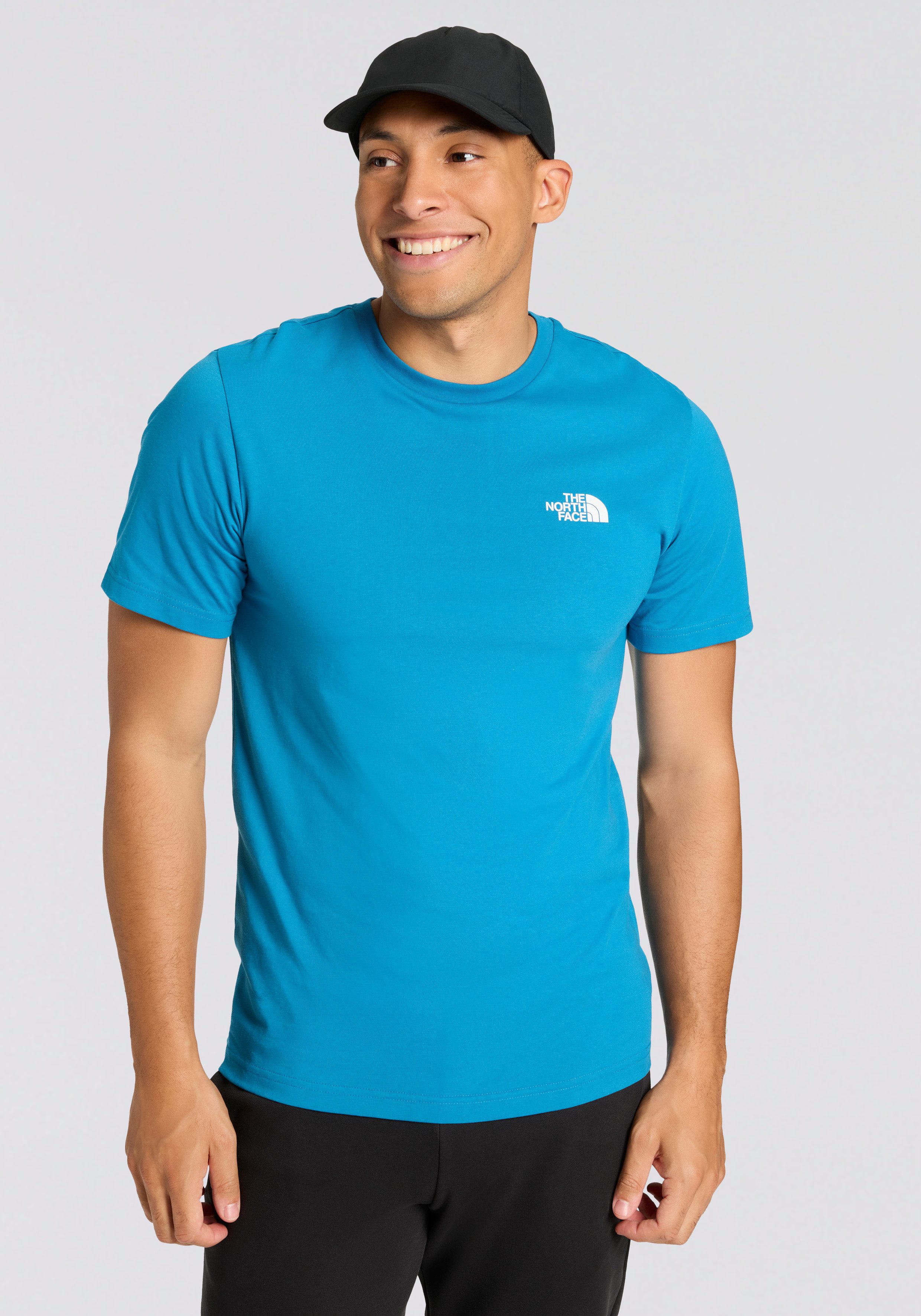 The North Face T-Shirt M SS SIMPLE DOME TEE (1-tlg) sportlicher Stil, Kurzarm, atmungsaktive Baumwollmischung