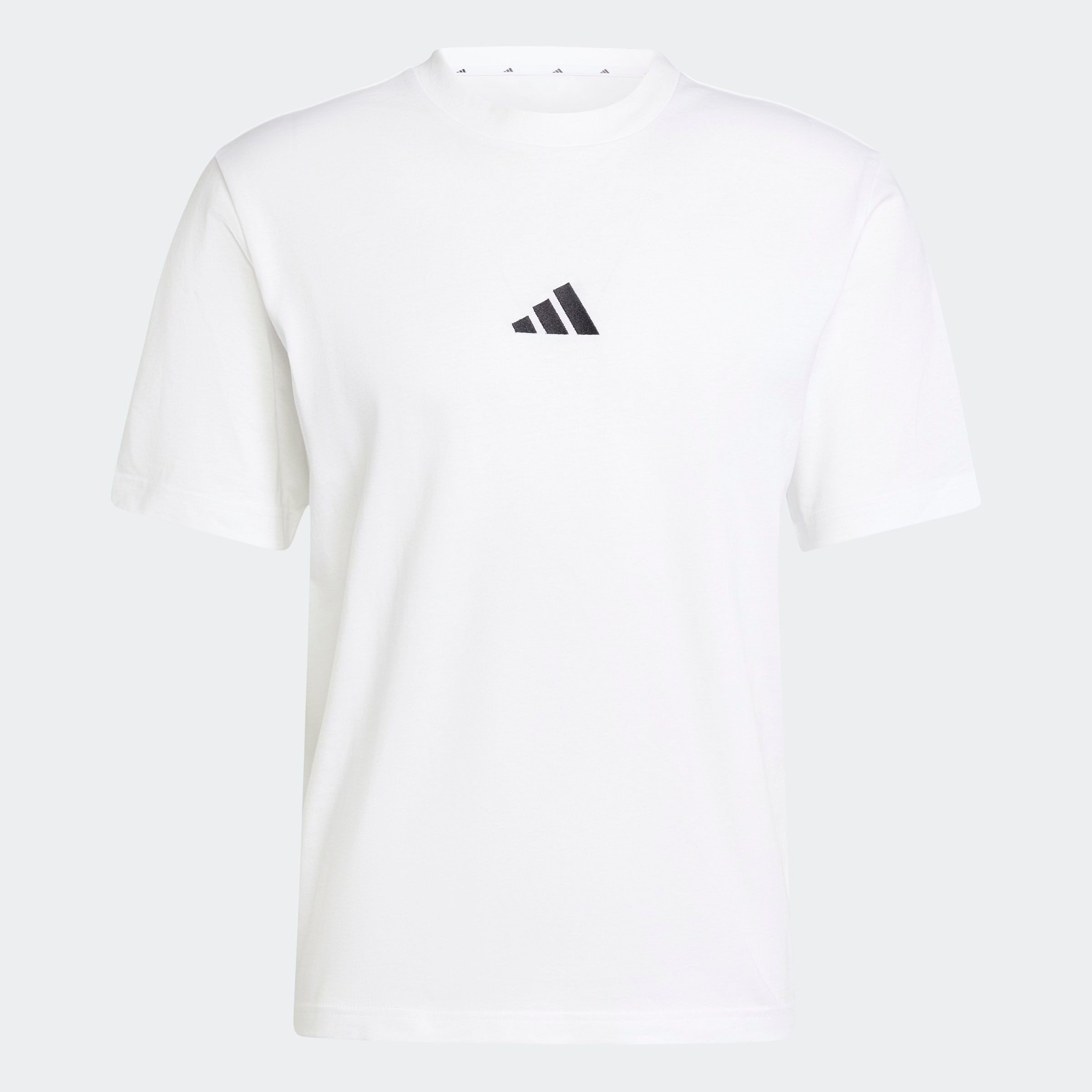 adidas Sportswear T-Shirt ESSENTIALS SMALL LOGO SINGLE JERSEY sportliches Kurzarmshirt, mit Rundhalsausschnitt