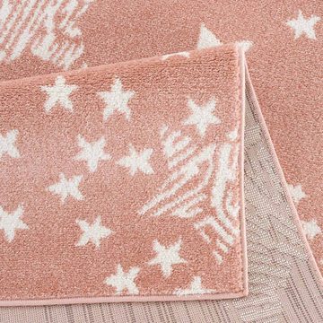 Kinderteppich Anime9387, Carpet City, rechteckig, Höhe: 11 mm, Sternen-Teppich, Weicher Flor, Pflegeleicht, Kinderzimmer