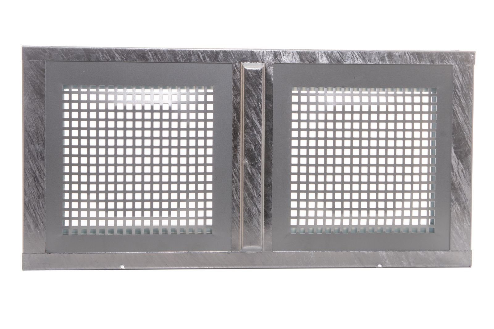 ACO Severin Ahlmann GmbH & Co. KG Kellerfenster MARKANT Stahlkellerfenster 2 Flügel verzinkt + ESG + Schutzgitter, Gitter und Flügel separat schwenkbar, Größe: 80x40cm inkl. Maueranker