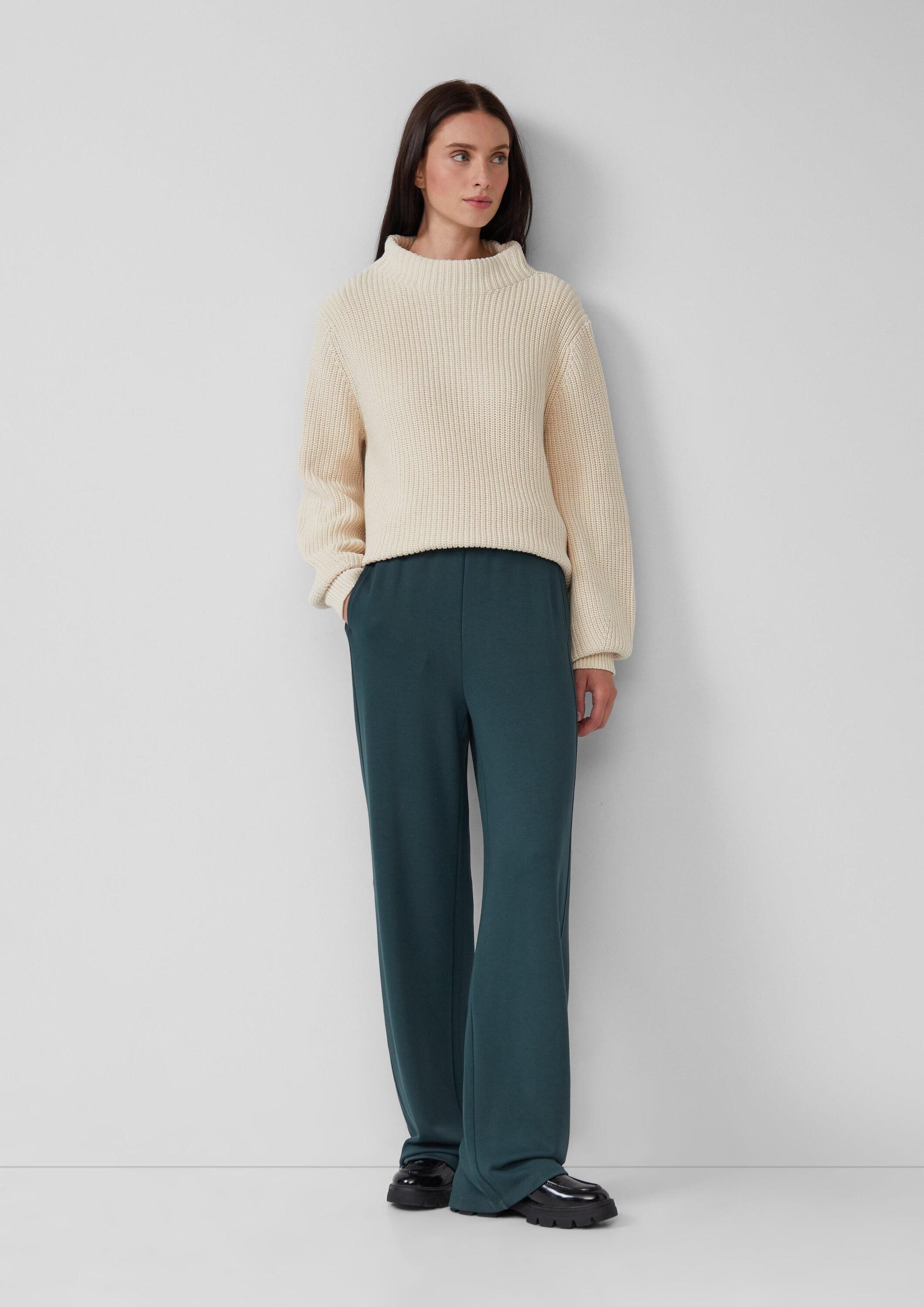 s.Oliver Chinos Hose Scuba-Jogpants mit Wide Leg und Elastikbund günstig online kaufen