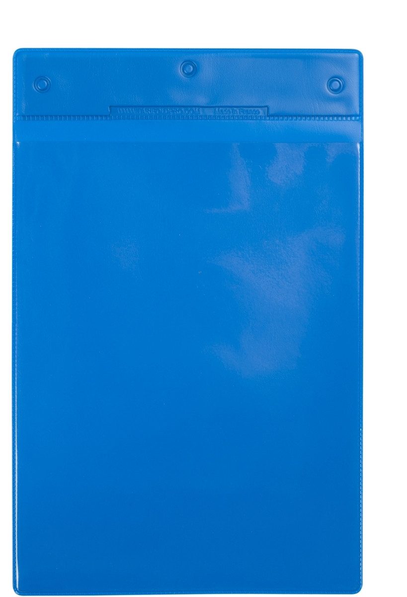 Fächermappe Kennzeichnungshülle A5 blau magnetisch PVC VE=10 Stück