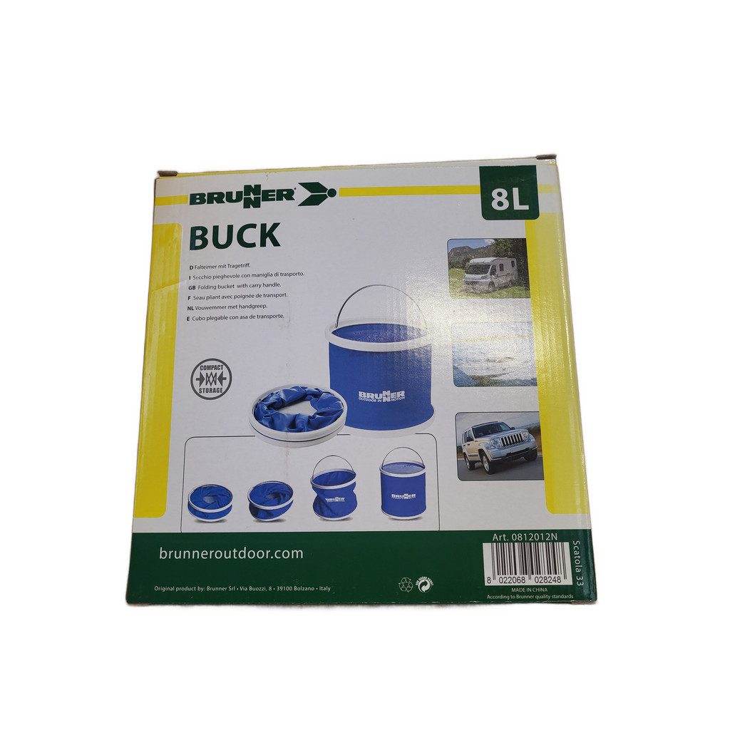 BRUNNER Waschschüssel Brunner Buck 8L Faltbarer Eimer mit Tragegriff (1-St)