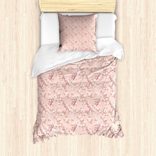 Bettwäsche »Milbensicher Allergiker geeignet mit Kissenbezug«, Abakuhaus, Natur Blooming Sakura Art Japanisch