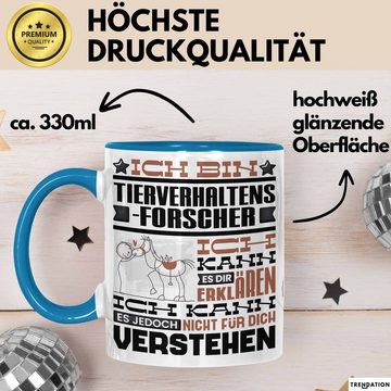 Trendation Tasse Tierverhaltensforscher Geschenk Kaffee-Tasse Geschenkidee für Tierverh