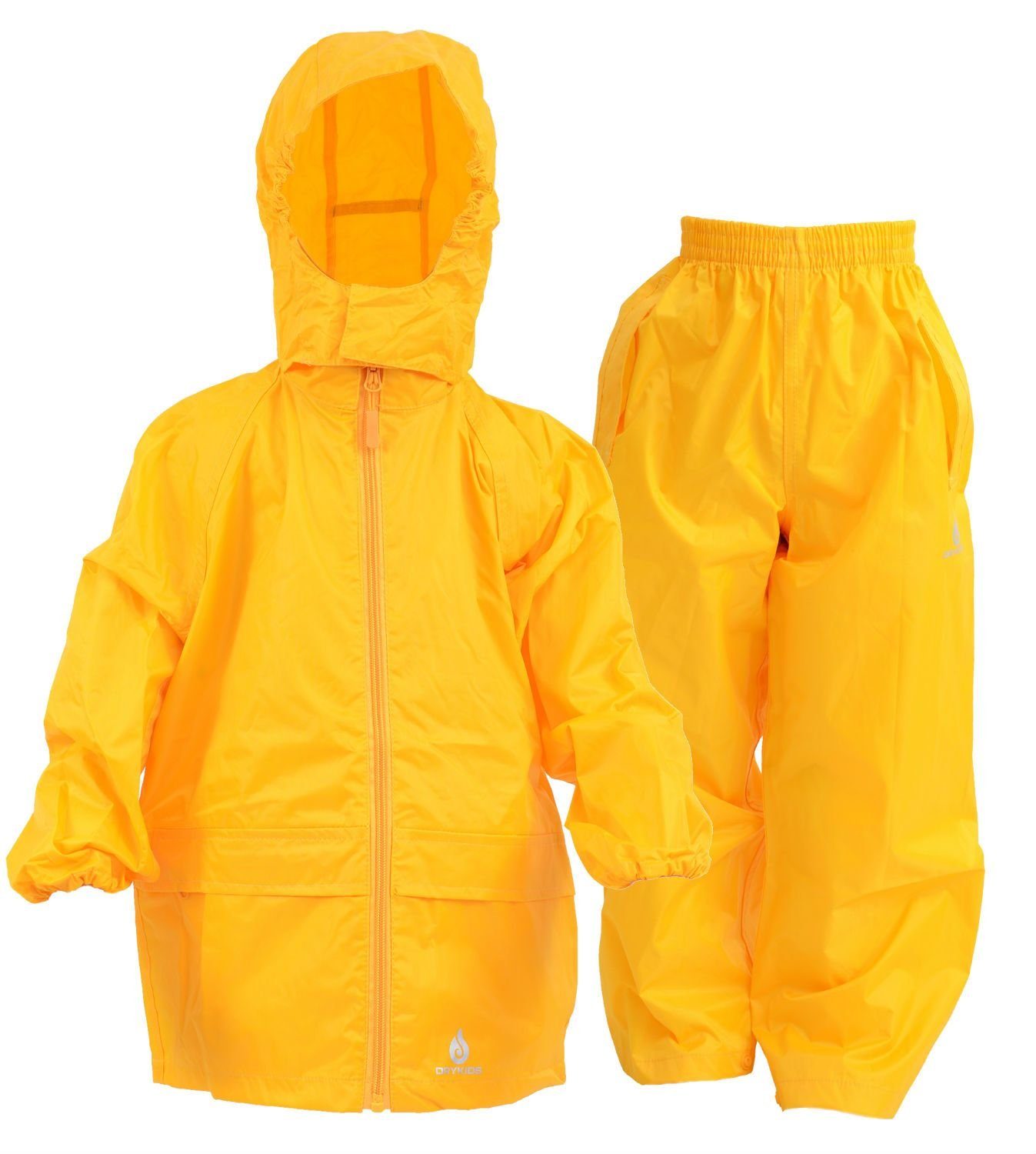 DRY KIDS Regenanzug, Wasserdichtes Kinder Regenanzug-Set, reflektierende Regenbekleidung